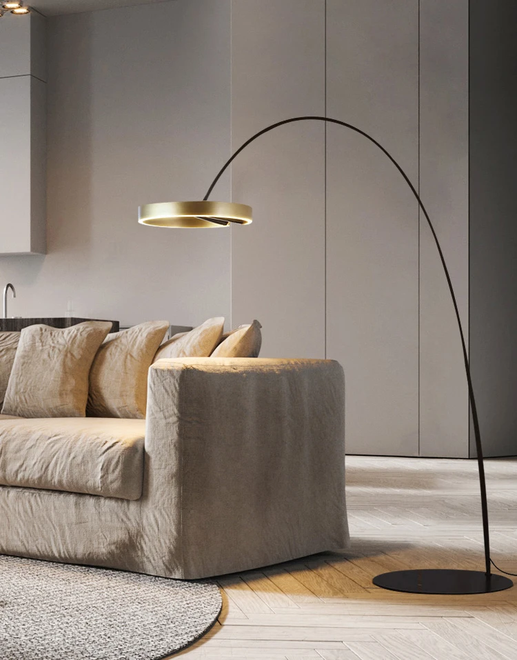 yyhcПростой мобильный дизайн светодиодный торшер дуговая станция регулируемый