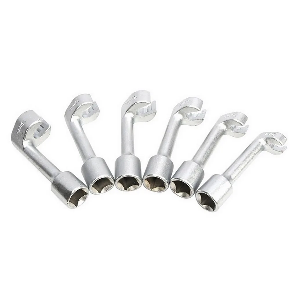 

6Pcs for BMW Benz Volkswagen Diesel Fuel Injection Pipe Socket Wrench L-type Open Hexagon Slotted Oxygen Sensor Wrench Hand Tool