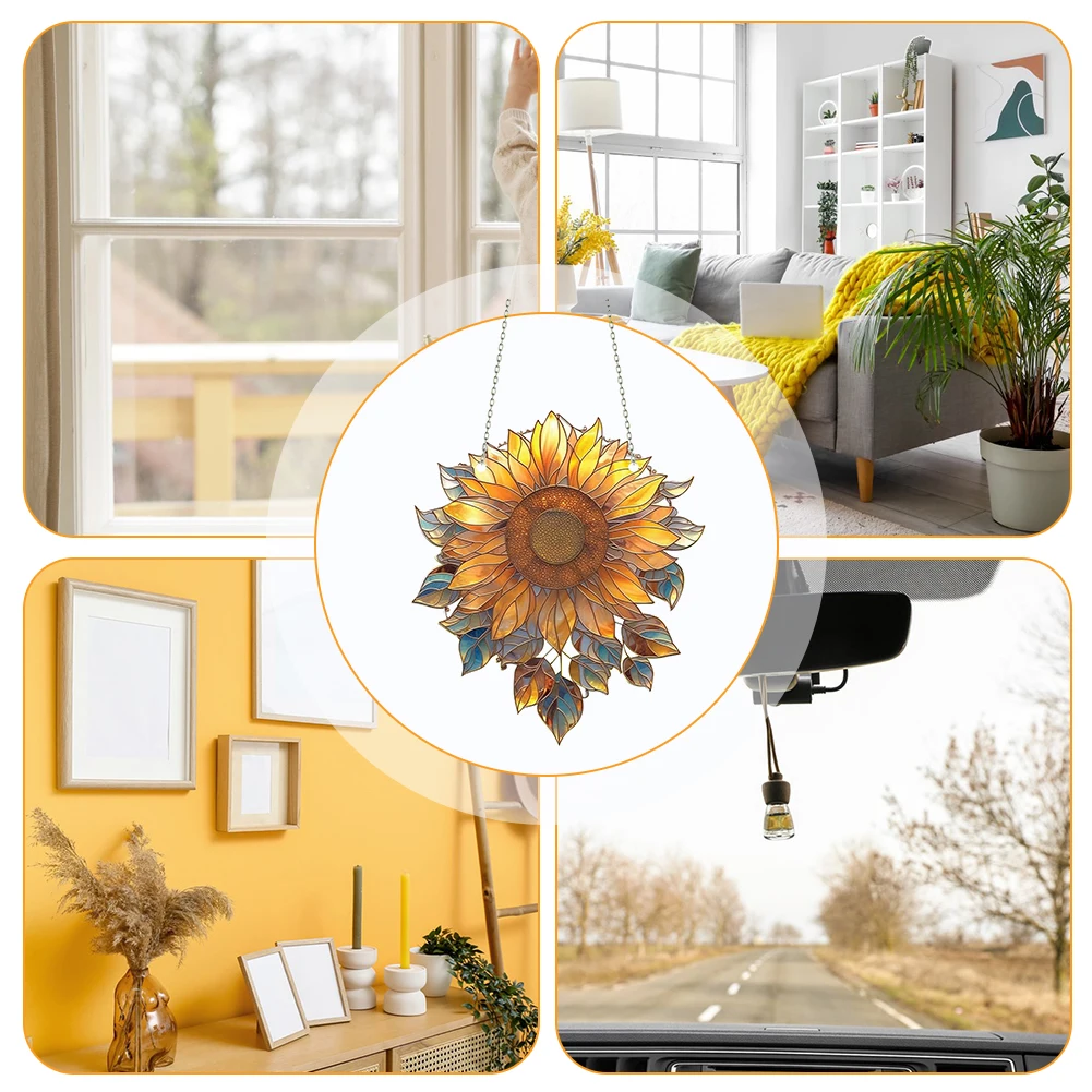 Красочные подсолнухи наружные подвесные стены Искусство Большой Подсолнух