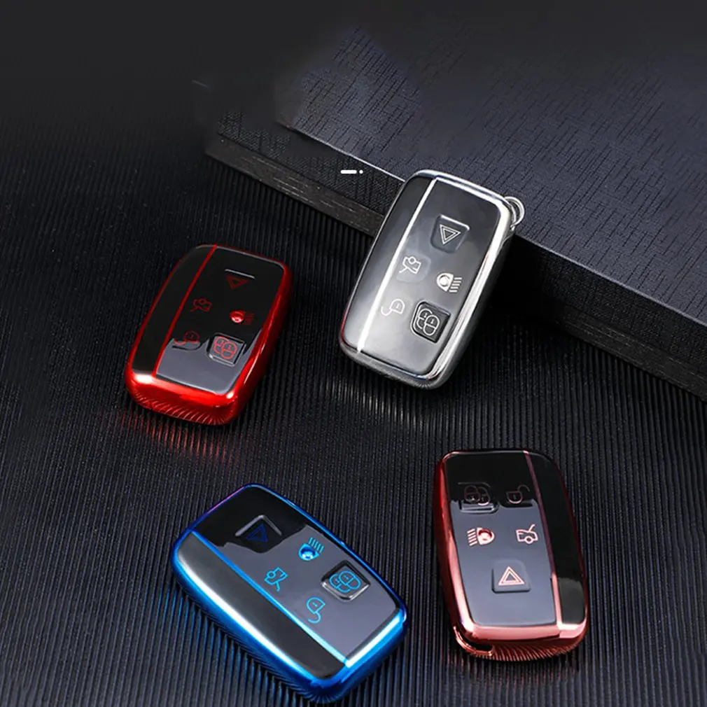 

TPU Car Remote Key Case Cover Shell For Land Rover Range Rover Sport Evoque Freelander Velar Discovery 4 Jaguar XE XJ XF Guitar