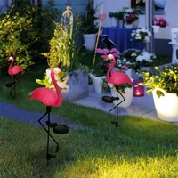 solar led light outdoor flamingo light garden waterproof lawn light home auto onoff yard landscape lamp for path decoration