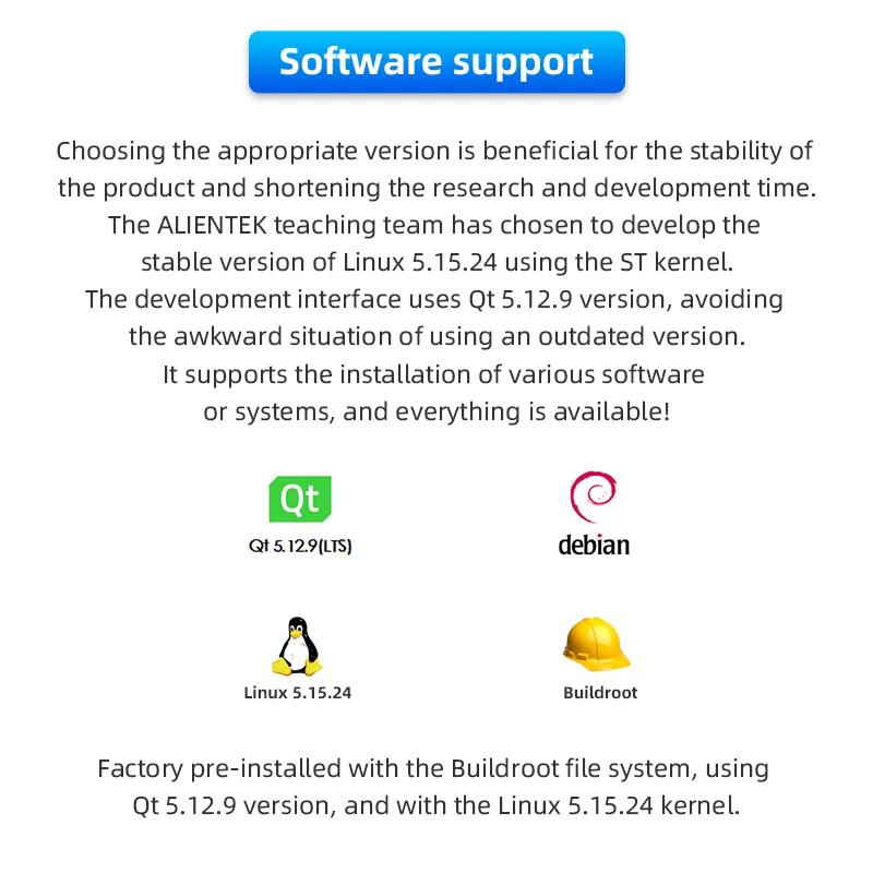 Фото Плата разработки ALIENTEK STM32MP135 Основная плата Linux Встроенная ARM Dual Gigabit Ethernet CAN №3
