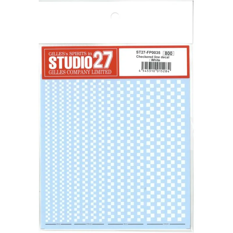 

Model Vehicle Studio 27 Sticker Check Line Sticker black FP0035 Scale Model car Kit Hand Made Arts for Professional Adults