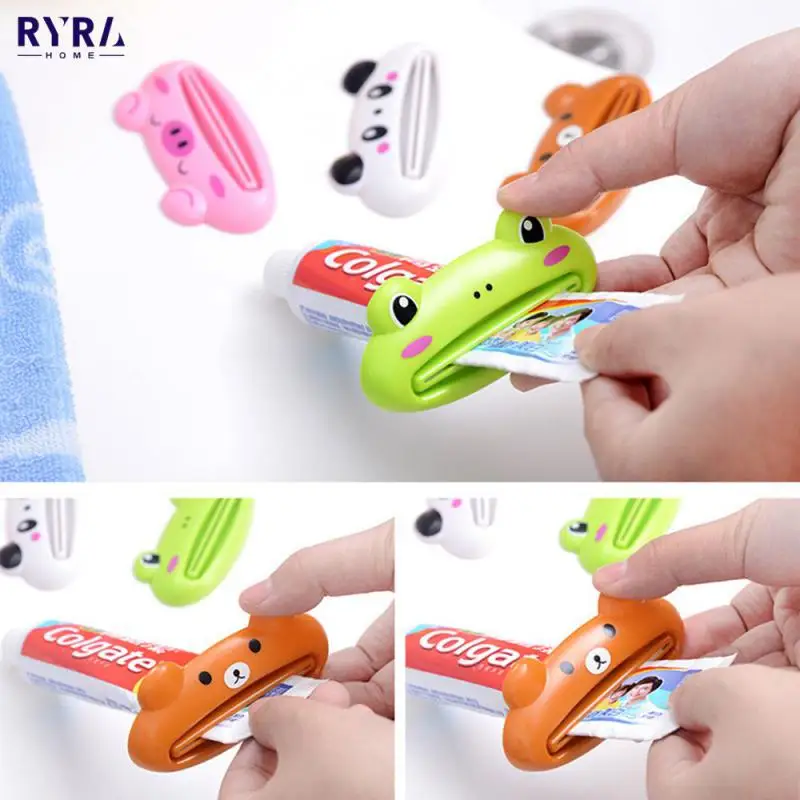 

Выжималка для зубной пасты, домашний дозатор для зубной пасты с зажимами и мультяшными персонажами, органайзер для вращения зубной пасты, Т...