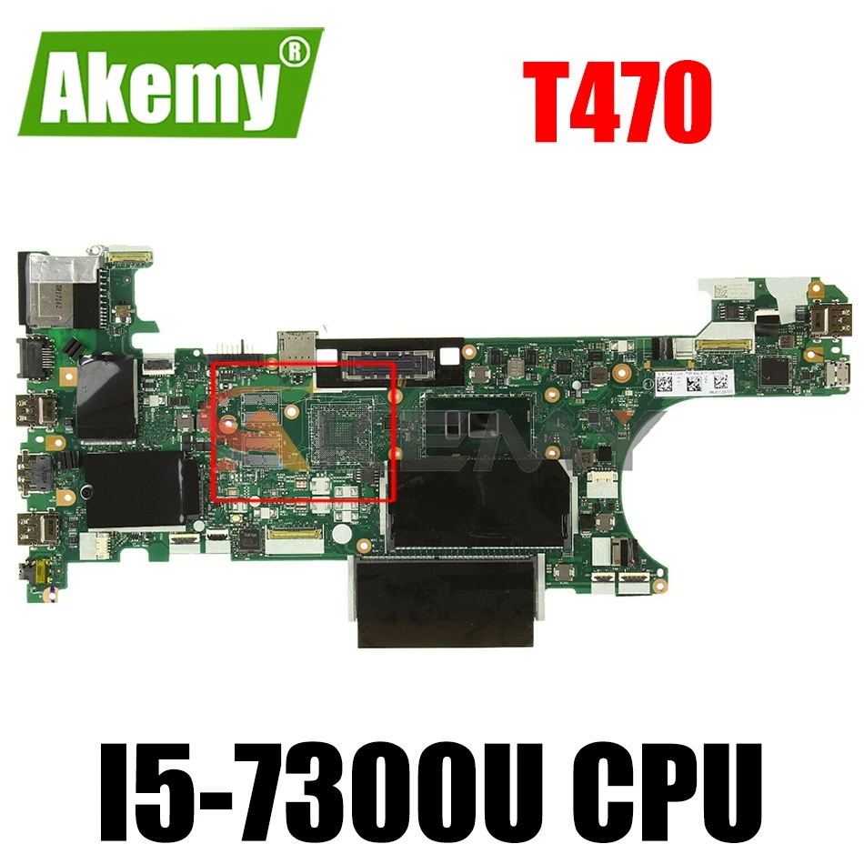 

For LENOVO Thinkpad T470 Notebook Mainboard FRU:01HX648 Laptop motherboard CT470 NM-A931 Core SR340 i5-7300U DDR4 Tested 100%