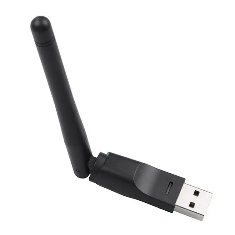 Фото Эффективный USB Wi-Fi адаптер 150 Мбит/с с чипом MT7601, 2,4 ГГц, поворотная антенна USB 2.0 для спутникового ресивера №4