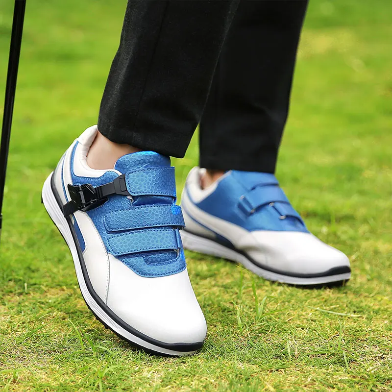 Men Golf Shoes High Quality Outdoor Breathable Waterproof Non-slip Buckle Buckle Training Shoes Golf Sneakers