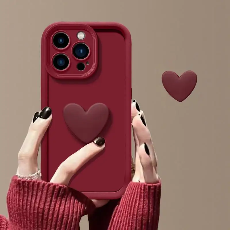 Милый 3D чехол с любовным сердцем для Infinix Zero 30 Чехол Hot 30i 40 10 20 Play Note Pro Smart 8 7 TECNO SPARK