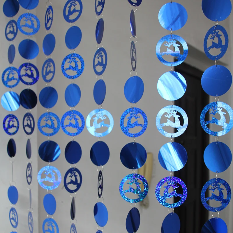 

Рождественская занавеска с блестками VOSAR 5 шт.