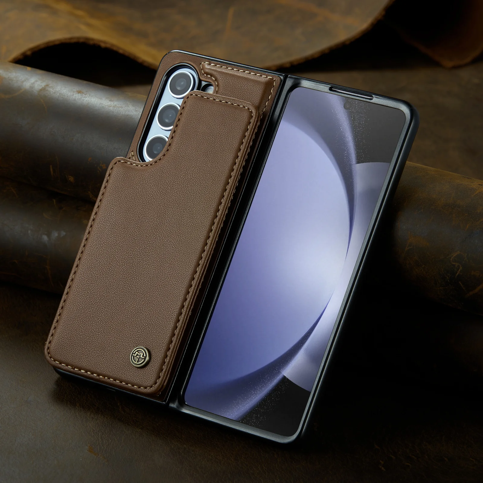 

Противоударный бумажник, чехол для телефона Samsung Galaxy Z, складной 5, складной 4, складной 3, 4, карманные кожаные чехлы для карт