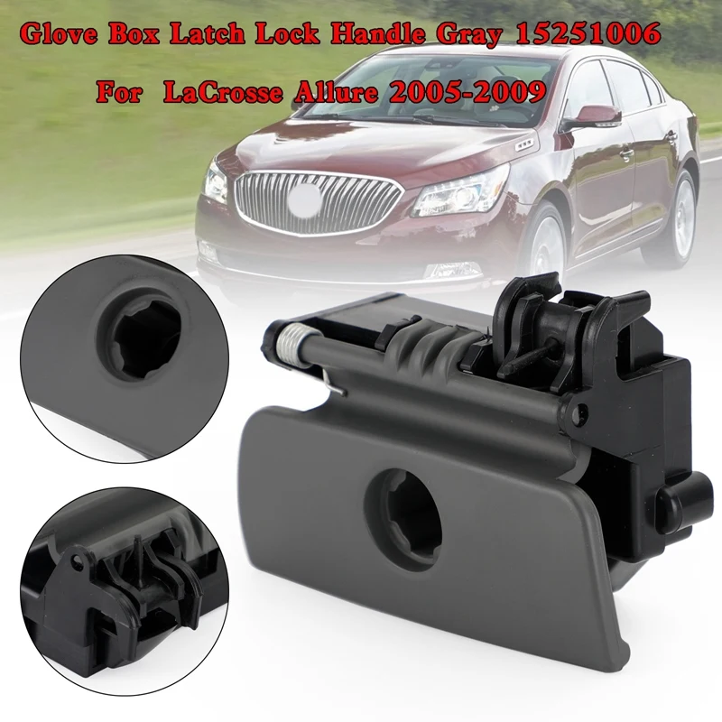 

Car Glove Box Latch Lock Handle Gray 15251006 15251007 Replacement Parts For Buick Lacrosse Allure 2005-2009