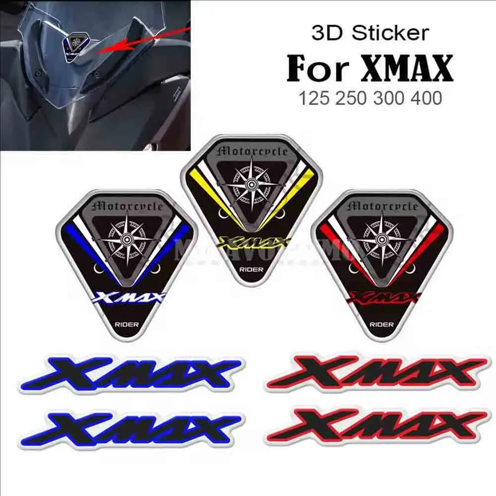 Для Yamaha X-MAX XMAX X MAX 125 250 300 400 3D защитная наклейка на бак мотоцикла наклейки из рыбьей