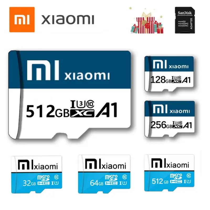 

Xiaomi карта памяти Micro SD, класс 10, 512 ГБ, 100 ГБ, 32 ГБ, 64 ГБ