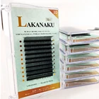 Ресницы для наращивания LAKANAKU W-образной формы, 3d-лоток для клевера, автоматические пушистые норковые реснички, все размеры, изгиб