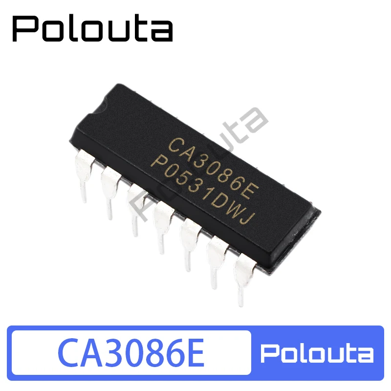 Универсальный чип-транзистор NPN POLOUTA CA3086E CA3086 DIP14, 3 шт.