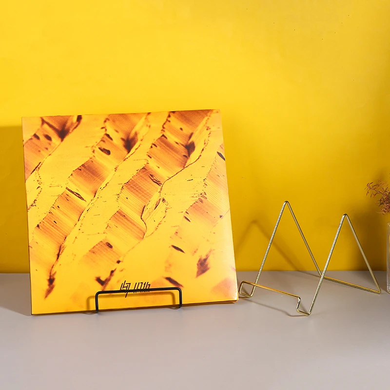 Vintage Style Vinyl LP Record Holder Metal Display Stand CD Storage Shelf Photo Frame Display Bracket