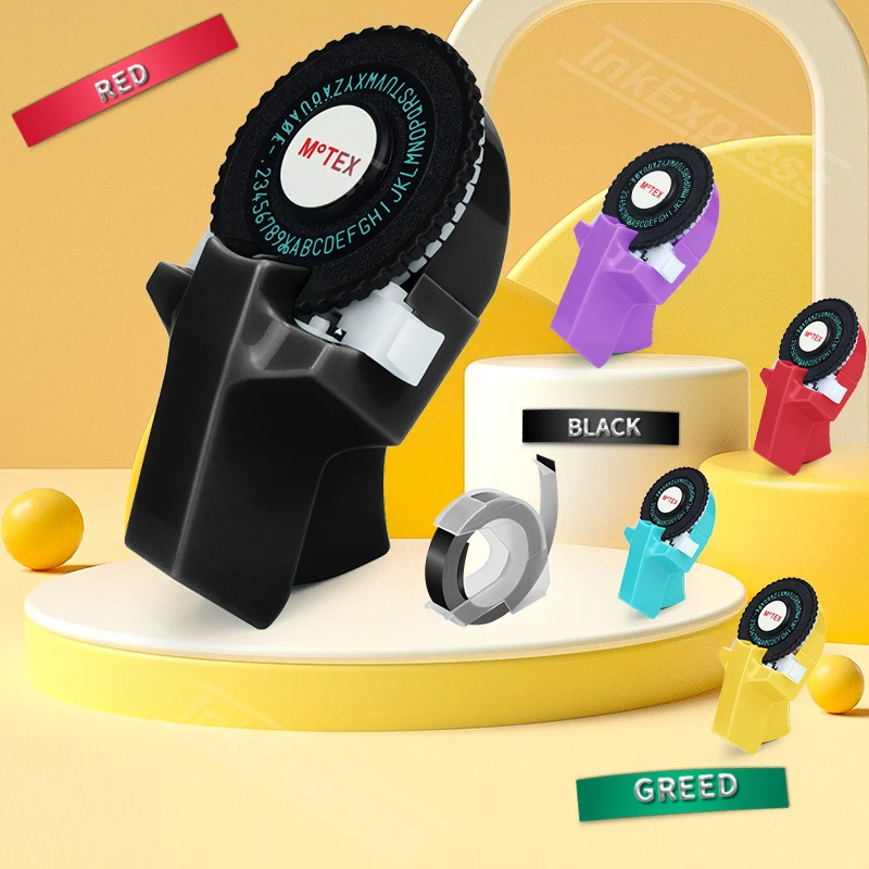 

Устройство для 3D тиснения этикеток Motex E101, сменная машина для этикеток Dymo 12965 E202, ручная машинка для этикеток