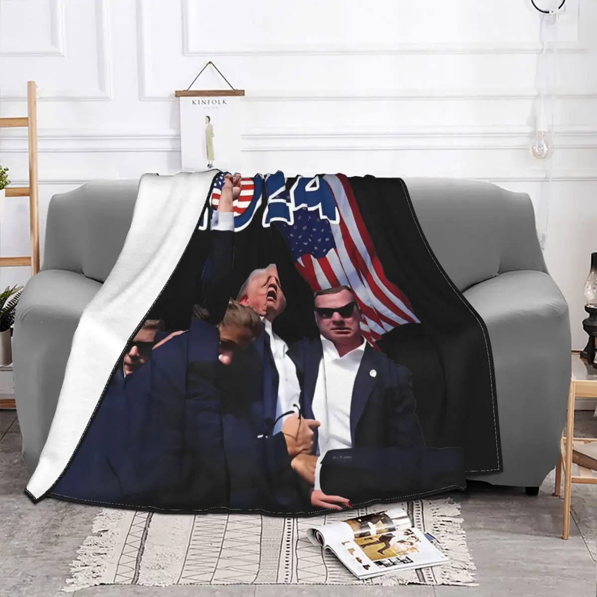 Фланелевое Одеяло с защитой от покупок Трампа весна/осень 2024