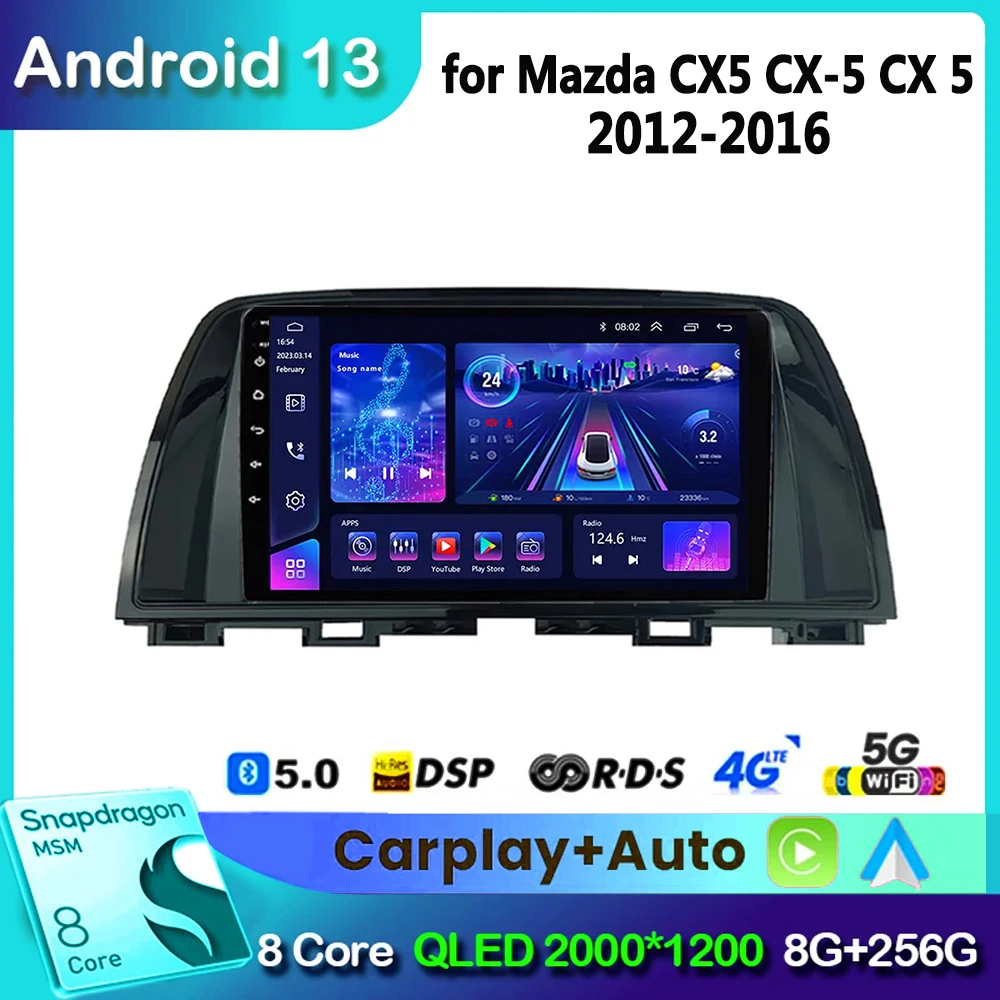 Автомагнитола для Mazda CX5 CX-5 CX 5 2012-2015 мультимедийный видеоплеер на платформе Android 10