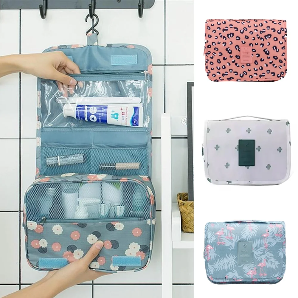 

Girl Bathroom Hook Waterproof Toiletry Bag Men Travel Wash Daily Necessities Organizer Women Make Up Case Storage Cosmetic Bags