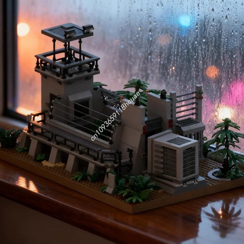 Фото Набор строительных блоков MOC «Клетка Раптора» (1297 деталей) по мотивам «Парка Юрского периода», конструктор, развивающая игрушка, подарок на праздник, творческая идея №1