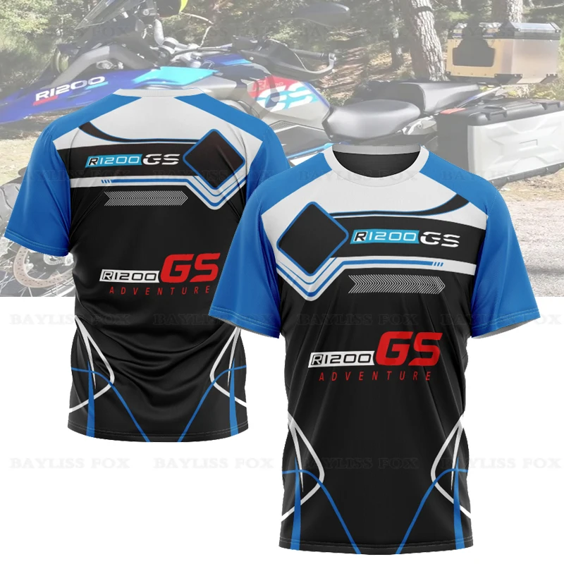

Summer Motorcycle T-Shirts Motorrad For BMW R1200 GS ADVENTURE Men's Quick Dry T-Shirts Moto Team Travel Sports Jerseys