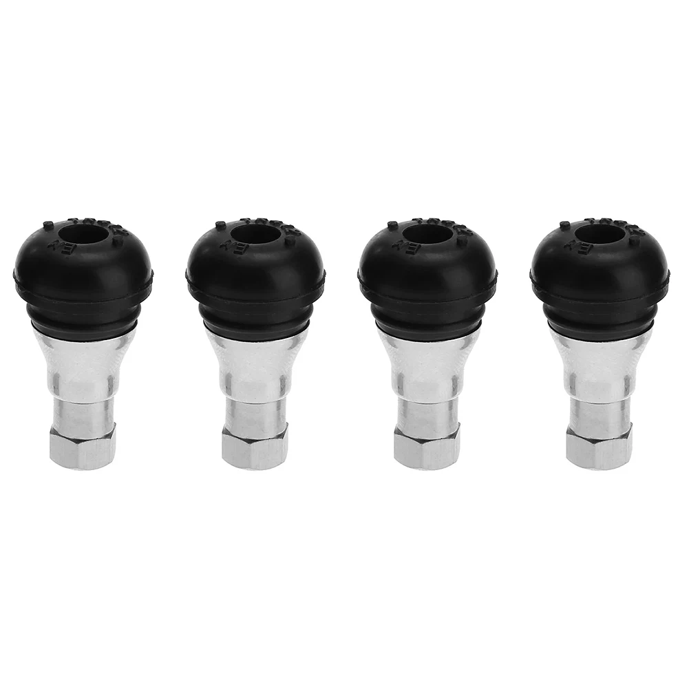 

4pcs Car Chrome Rubber Tubeless Wheel Tyre Tire Valve Stem Cap Covers Tire Valve for Standard 11mm Rim Hole Car Accessories