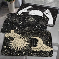 sun moon mandala starry sky 12 constellations floor mat rectangle home badmat front door indoor outdoor mat modern home decor
