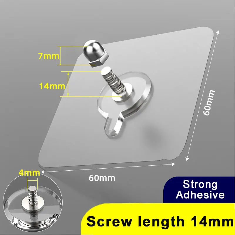 

ПВХ самоклеящиеся настенные крючки