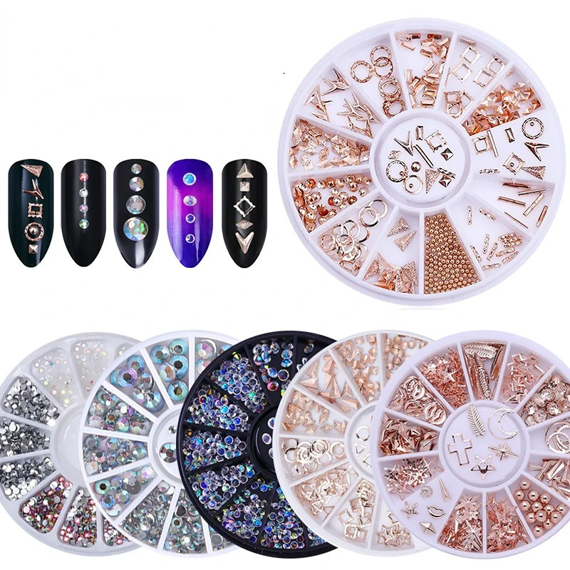 

Mixed Color Chameleon Nail Rhinestone Glitter Small Irregular Beads For Nail Art 3D Decoration Stone In Wheel DIY Tips