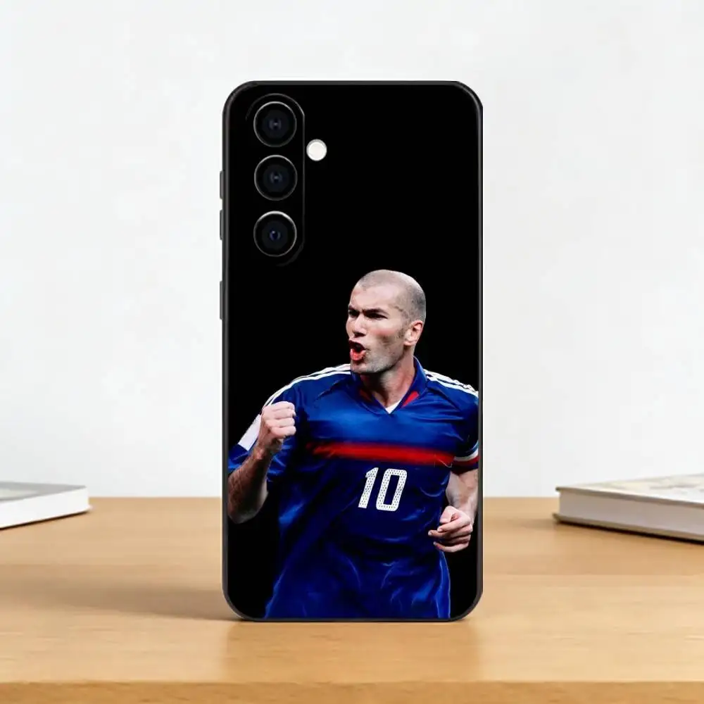Фото Чехол для телефона Football Player Z-Zinedines Zidane для Samsung Galaxy A73, A72, A71, A70, A53, A52, A51, другие модели, мягкий черный чехол №5