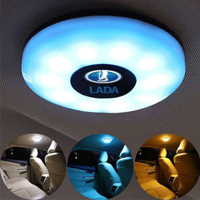 

Car Interior Light Ceiling Reading High Quality Night Moving magnetic attraction accessories for lada vesta Samara Vesta Xray