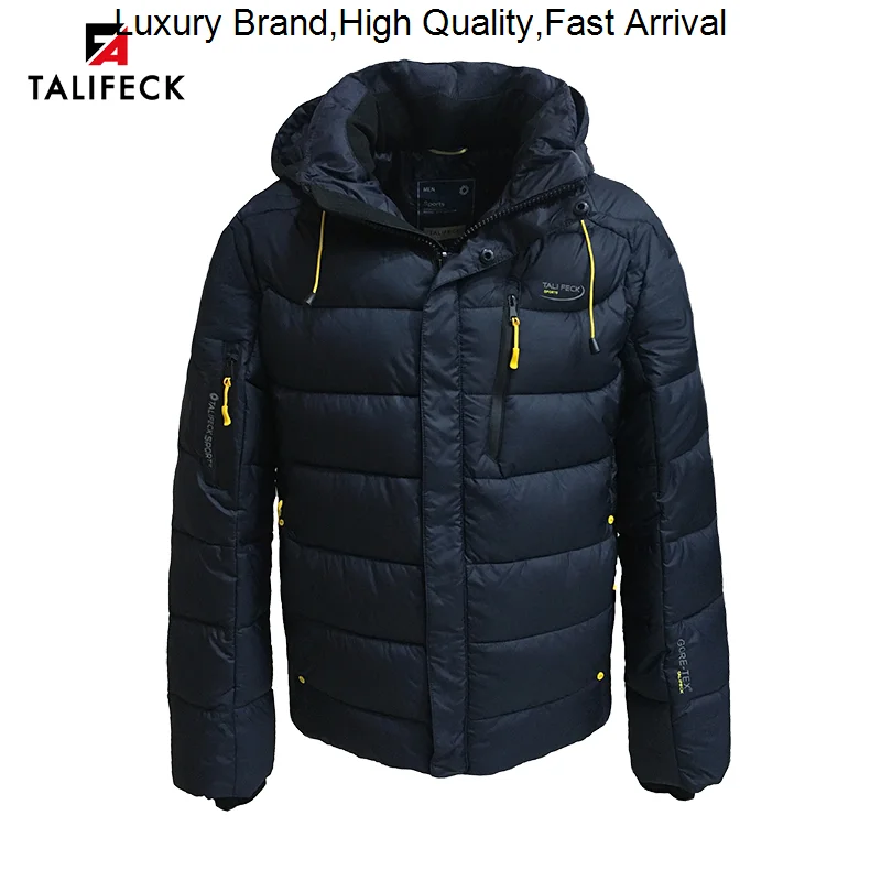

2023 TALIFECK Cotton Padded Jacket Parka Homme Quilted Coats High Quality Brand Winter Coat Men Russian Size