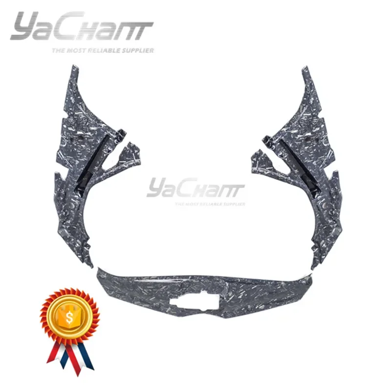 Стайлинг автомобиля углеродное волокно Кованое плетение передний багажник