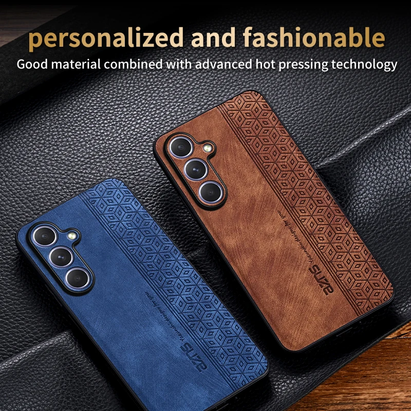 Фото Для Samsung Galaxy S25 Чехол для задней крышки Skin Feel Противоударный матовый кожаный чехол Мягкий чехол для Samsung Galaxy S25 PLus Ultra №3