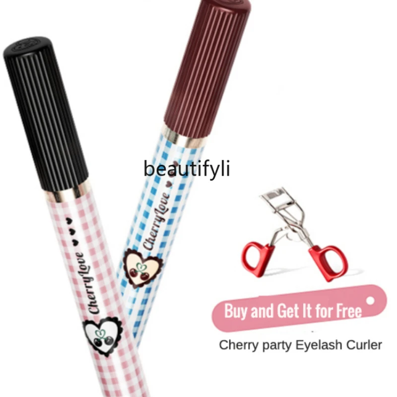 Водостойкая Удлиняющая завивающая натуральная цветная тушь для глаз с эффектом