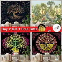 tree of life art tapestry wall tapestries in bohemian style hippie yoga mat large size sheet sofa blanket wall decorations room