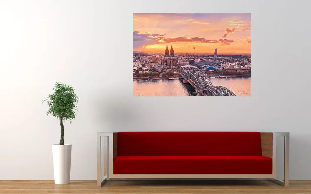 1 шт. одеколон Германия новый Гигантский Большой художественный печатный плакат