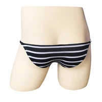 new style stripe mens briefs thin breathable sexy mens low waist underwear cool silk micro briefs undies