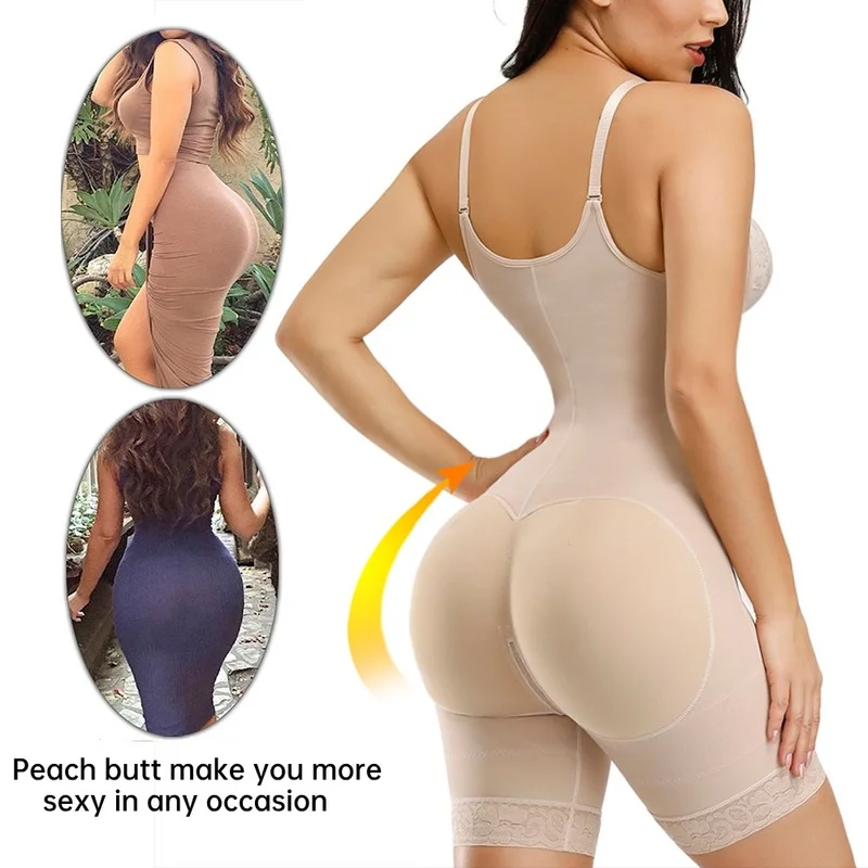 Fajas Colombianas Reductora Butt Lifter Tummy Control Body Shaper Waist Trainer Corset Shapewear Bodysuit Slimming Underwear