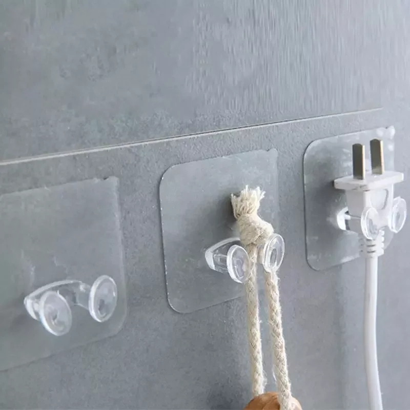 

Strong Adhesive Hook Power Plug Socket Hanger Holder Wall Mounted Self Sticky Hooks Multi-function Wall Storage Hooks