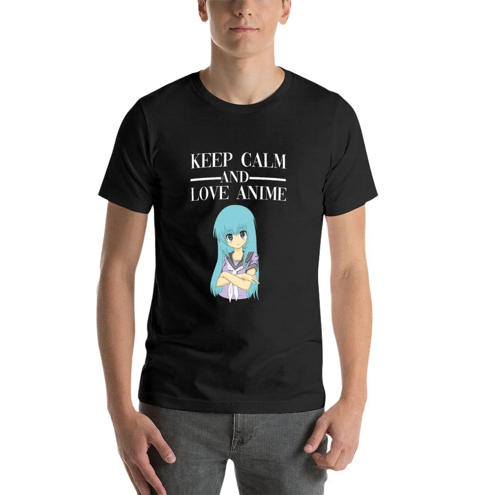 Футболка мужская с коротким рукавом милая школьная форма рисунком Аниме Манга