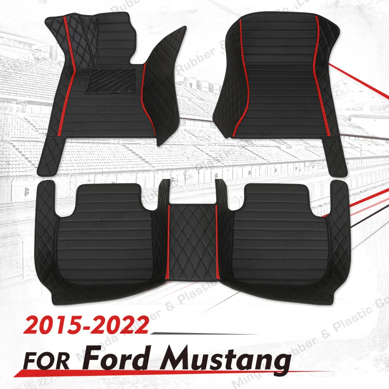 

Автомобильные коврики на заказ для Ford Mustang 2015 2016 2017 2018 2019 2020 2021 2022, подкладки для стоп, внутренняя Обложка