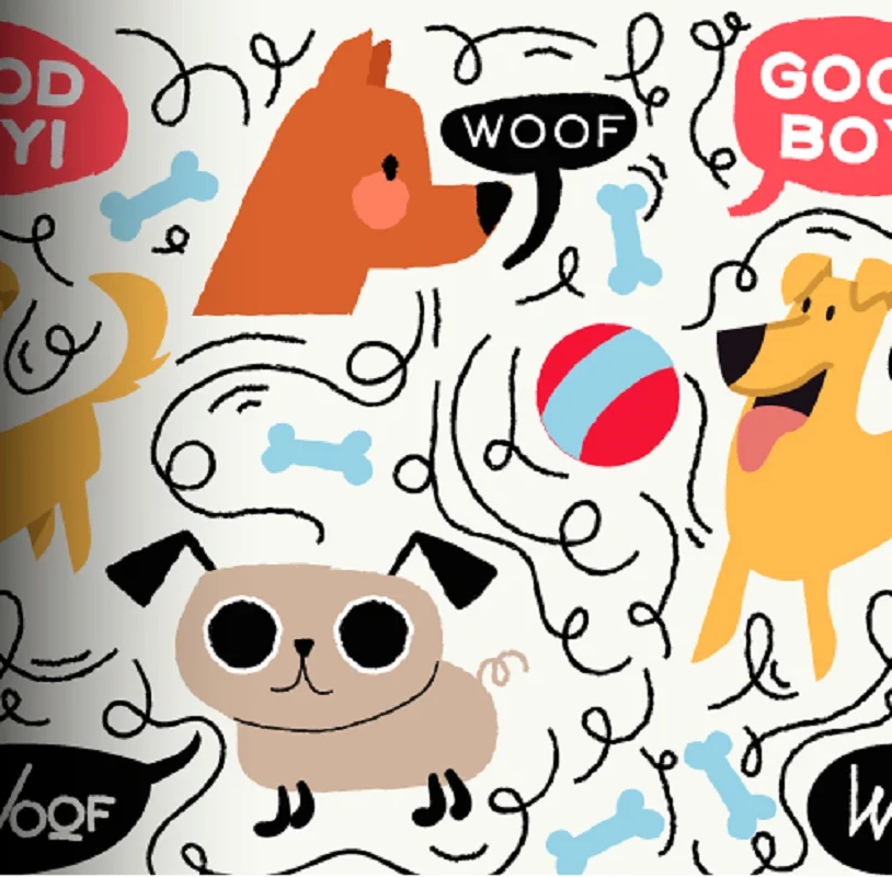 

Cartoon Puppy pattern Printed Faux Leather Sheets,Iridescent Lovely Vinyl Fabric for bows Waterproof bags DIY Sewing Accessories