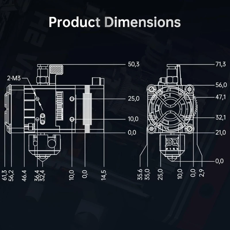 Комплект 3D-принтера с металлическим экструдером Hotend H2V2S + SFS V2.0 Датчик биения нити