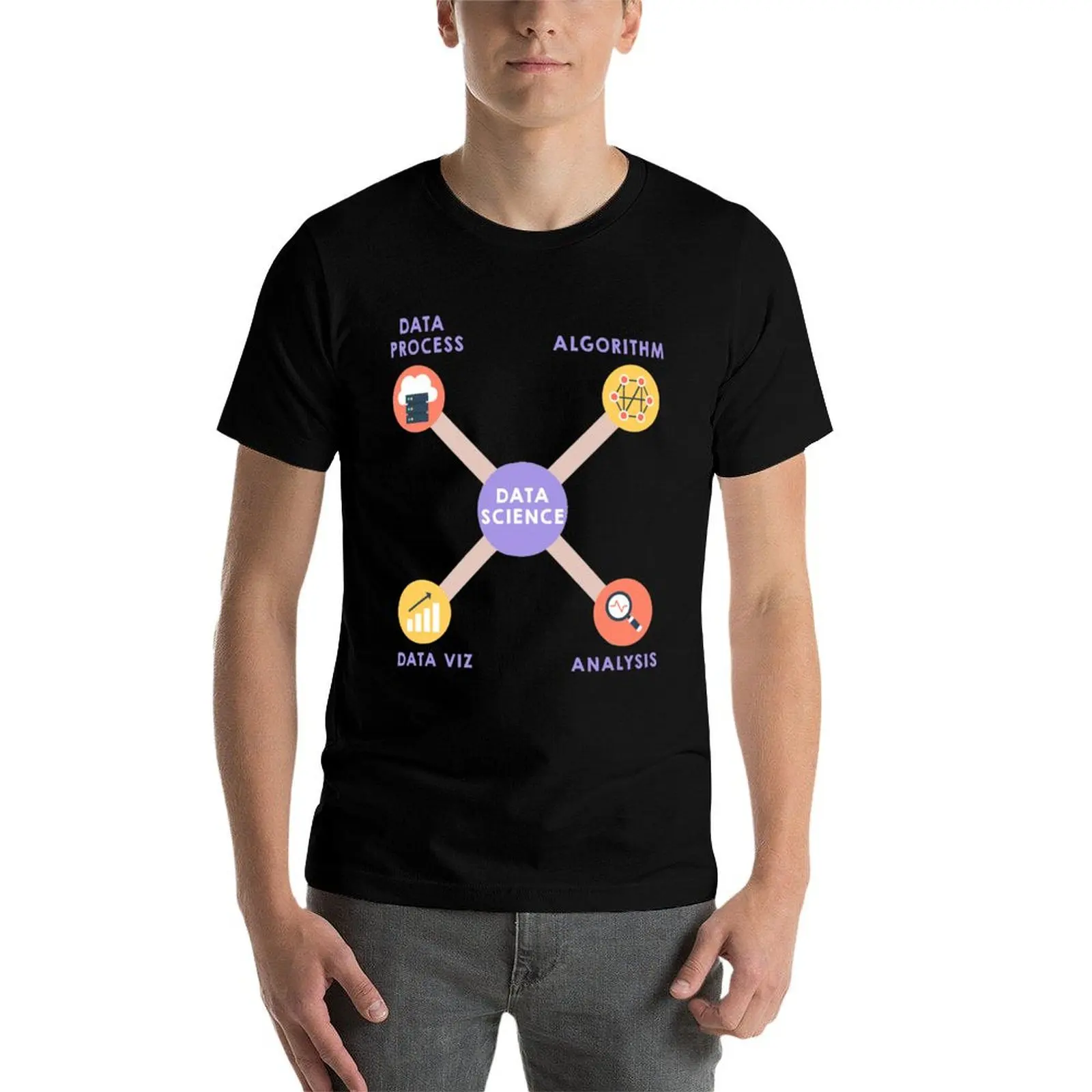 Фото Футболка Data Science Designs, повседневная футболка с короткими рукавами №3