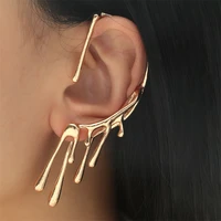 european and american exaggerated wax drop personality trend lava earmuffs auricle ins cold wind retro ear stud earrings female