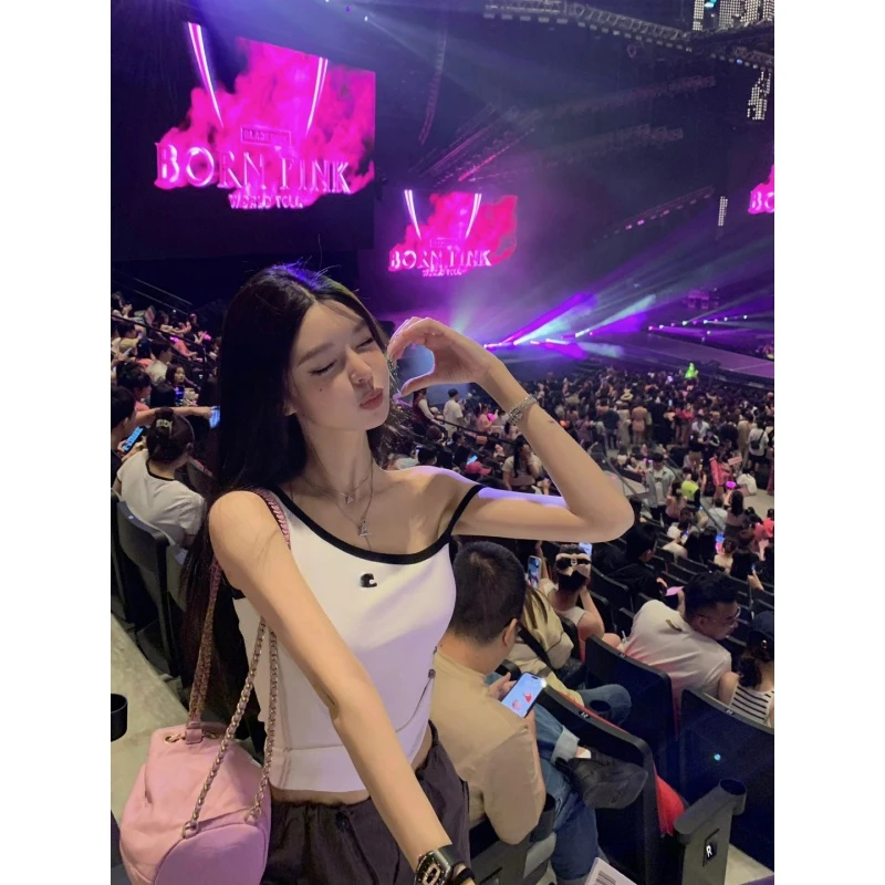 

Тонкий Топ с открытыми плечами и бретельками для девушек