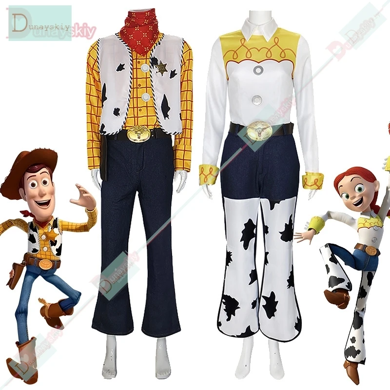 Аниме Woodyy одежда костюм Jessiiiie косплей ковбойский топ брюки шляпа женщина мужчина