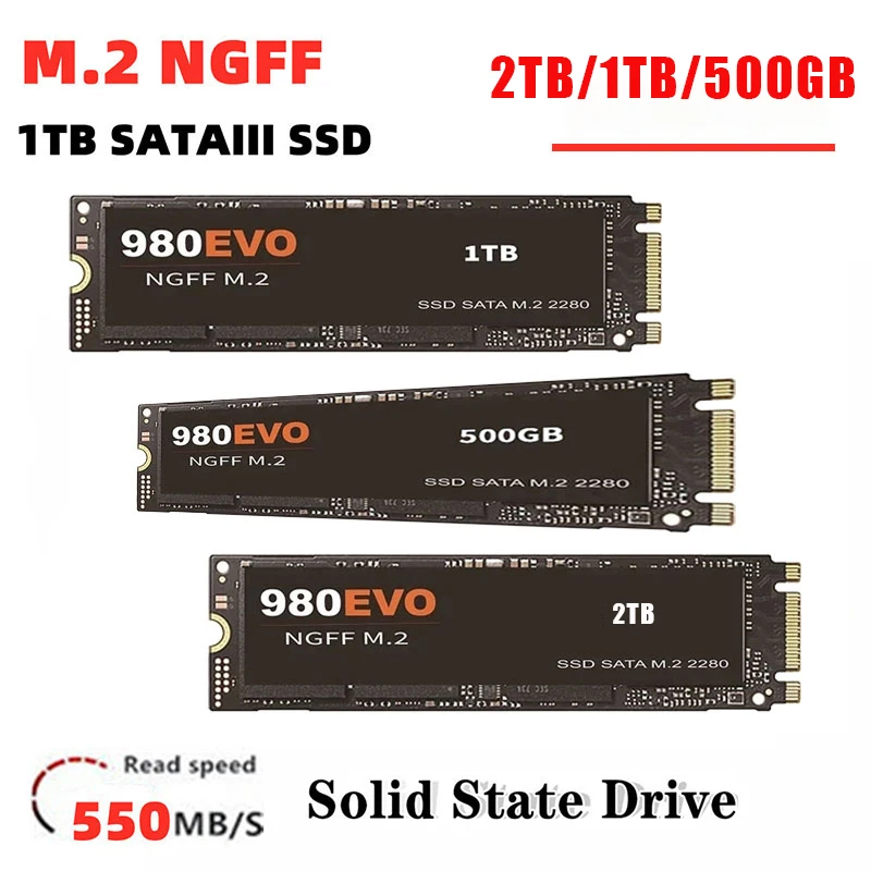 

NGFF M.2 500GB Solid State Drive 1TB High Speed SSD 980EVO Internal Hard disk mass Capacity Hard drive For Laptop/Desktop/Mac